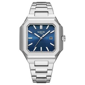NIBOSI 2689 — Squaremaster Calendar Quartz Watch