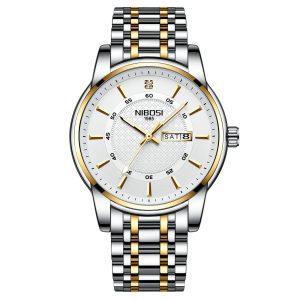 NIBOSI 2381 — Timeless Minimalist Steel Watch