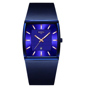 NIBOSI 2376 — Elegant Square Quartz Watch