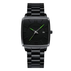 NIBOSI 2601 — Obsidian Square Men's Watch