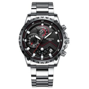 NIBOSI 2322 — Iron Tactical Chrono Watch